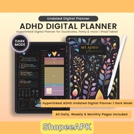 ADHD Digital Planner | Undated ADHD Planner for Adults | Digital ADHD Journal & Planner | Organize &