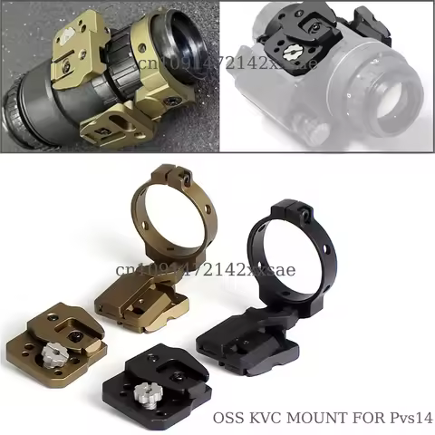 NVG Mount OSS OBVERSE SHOE SET Dovetail PVS-14 Arms fit KVC Universal Bridge Night Vision Goggles Mo