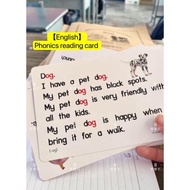English reading sentences card Phonics cvc kadimbas bacaan Flash Card Toddler Educational Early Lear
