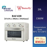 Butterfly Electric Air Fryer Oven (20L/1360W) BAF-620 / (30L/1600W) BAF-630