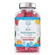 Kids/Childrens Vitamins - 150 Multivitamin &amp; Minerals Gummies - Natural Berry Flavour Packed with Essential Nutrients - Vegan &amp; Free of Artificial Sweeteners – 5 Months Supply – UK Made