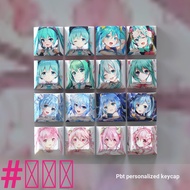 Keycap R4 Hatsune Miku Secondary Anime Five-Sided Sublimation PBT Mechanical Keycap