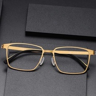 Large Frame Glasses Frame German ic Same Style Berlin 80995 Screwless Pure Titanium Business Square 