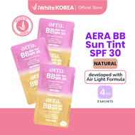 Aera by iWhite Korea BB Sun Tint SPF 30 Natural Sachet 4ml - (Bundle of 3)