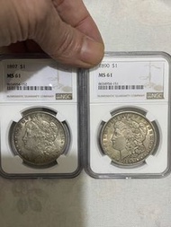1890年及1897年摩根銀幣 MS 61