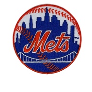 New York Mets MLB Iron Patches Iron-On Patch Logo Arm Baseball Sports