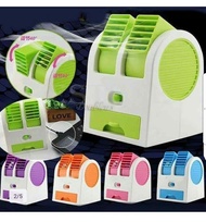 KIPAS ANGIN MINI AC AROMATERAPI PORTABLE DOUBLE COOLER FAN