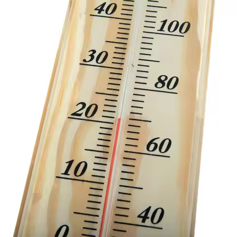 Wooden Thermometer Wall Hang Thermometer Indoor Outdoor Garden Decor 40x7x 1cm -40 °C To 50 °C / -40
