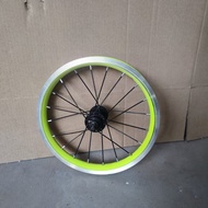 Children Bicycle Rim Steel Rim Thickened Aluminum Alloy Rim 14/16/Inch Balance Bike Front Wheel Hub 