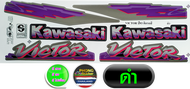 สติ๊กเกอร์ victor ปี1993 สติ๊กเกอร์ติดรถมอเตอร์ไซค์ kawasaki victor ปี1993(สีสวย สีสด สีไม่เพี้ยน) ม