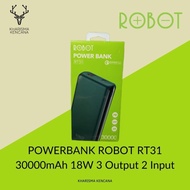 POWERBANK ROBOT RT31 30000mAh 18W 3 Output 2 Input