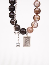 銅發晶 + 天狼星隕石手串 +手工銀