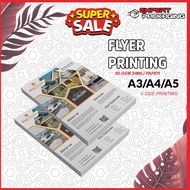 [FAST PRINT] A3 FLYERS / BROCHURE / LEAFLET / FLYER PRINTING ART PAPER MATERIAL