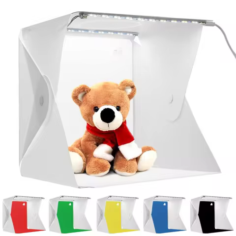 Lightbox Light Box Mini Photo Studio Box 23*22*24cm Photography Box Light Studio Shooting Tent Box K
