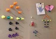 十色強力跳棋磁鐵29mm(堅持不用強力膠)-10mm磁性玻璃也吸的住歐