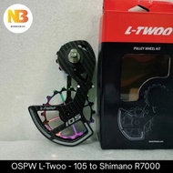 Ospw LTWOO to Shimano 105 R7000 13T/18T | Oversized Pulley Wheel Carbon Ceramic Bearing RD 105 Roadbike Gravel Bike