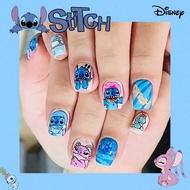 Rediscover Nail Sophistication,Disney Stitch 24pcs Y2K Medium Square Cute 3d Pointed Press On Nails