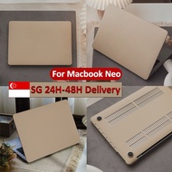 Cream Hazelnut Case For Macbook Neo A3404 2026 Air 13 M5 M4 A3240 A3241 2022 13.6 M2 M3 A2681 A3113 