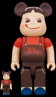 [預訂] BEARBRICK BE@RBRICK 100% & 400% Pekochan 牛奶妹 chocolate milky