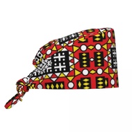 Kizomba Samakaka Ankara Print Working Cap Surgical Hats Men Women African Operating Room Cap Nursing