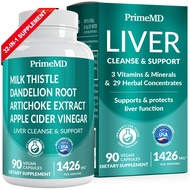 32-in-1 Liver Cleanse Detox & Repair with Milk Thistle and Dandelion Root, Artichoke Extract and Bee