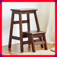 Solid Wood Household Folding Step Stool Indoor Ladder Wooden Step Chair Shoe Changing Stool Step Ladder Wooden Ladder Climbing Stool