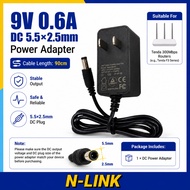 9V 0.6A DC 5.5×2.5mm AC/DC Power Adapter for Router, Modem & CCTV