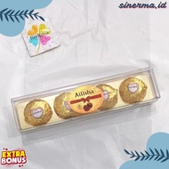 Ailisha Heart 3 Chocolate Heart-Shaped Chocolate / 4 Chocolate Block-Shaped Chocolate