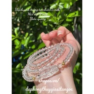 5mm white t.a necklace mixed with 9-eye dzi sdep