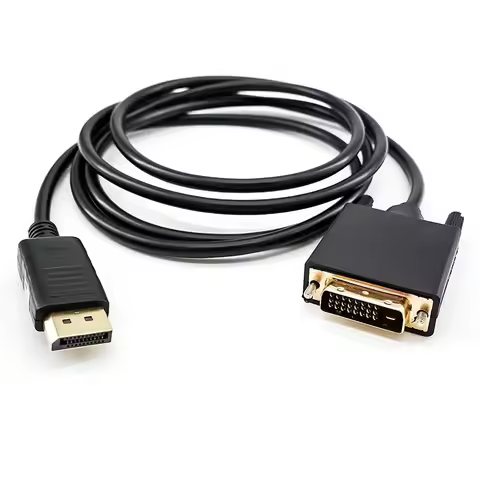 DP To DVI 24 1 Cable Adapter DisplayPort 1080P DP To DVI Conversion Cable For Monitor Projector Disp