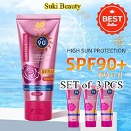 【Waterproof】SUKI Multi Repair Face Sunscreen SPF90+++ Sunblock Face and Body for Beach 60ml