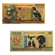 high-quality Nice 50pcs Nice Zimbabwe ONE TRILLION YOTTALILLION Dollar Banknote With Box in 24K Gold