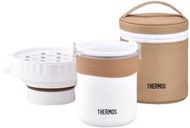   『東西賣客』【預購2週內到】THERMOS JBS-360 一人份 微波 保溫 煮飯器 便當罐 黑色 白色