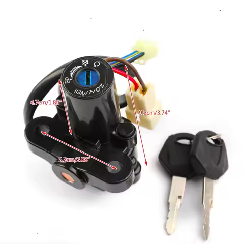Ignition Switch Lock Key for Yamaha FZ07 MT07 FZ09 MT09 2014-16/ FZ10 MT10 2017 FZ8 FAZER8 FZ8N FZ8S