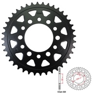 520  46T Rear Sprocket For Kawasaki NINJA 400 650 EX400 ER-6F ER-6N EN650 EX650