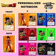 Dragonball Z notebook personalized customized notebook writing composition stapled notebook with pho
