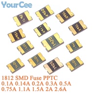 10pcs/5pcs 0.1~2.6A 1812 SMD Fuse PPTC SMT Self Recovery Fuse 2.6A 2A 1.1A 6V 1.5A 8V 0.75A 0.3A 0.2