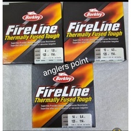 （READY STOK ）NEW BERKLEY FIRELINE CRYSTAL WHITE/FireLine fishing line 114meter.