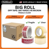 Opp Tape 48mm x 180Y Fragile Packing Cellophane 胶纸 Cellotape Salotape Transparent Clear Fragile Cart