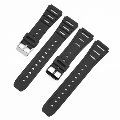 Watch band for Casio straps watch accessorise CA-53W CA-61W FT-100W W-520U W-720G tpu soft watchband