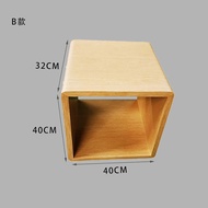 Stool Bar Stool ทรงสี่เหลี่ยม พื้นไม้แท้ ร้านกาแฟ ร้านชา บ้านพักชั่วคราว ตกแต่งด้วยเฟอร์นิเจอร์แบบลำ