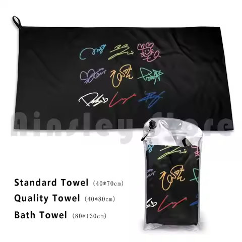 Twice Signatures Custom Towel Bath Towel Twice Nayeon Jeongyeon Momo Fury Jihyo Mine Dahyun Chaeyoun