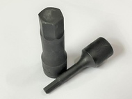 HANS ลูกบล็อกเดือยโผล่ 6เหลี่ยม ลมดำ ขนาด1/2" ทุกไซส์มาตรฐาน ยาว 75 มม. รหัส 4016-3MB