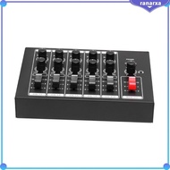 [Ranarxa] 10 Channel Audio Mixer 5 in 1 Out Compact Audio Mixer for Bass Guitars