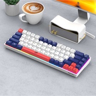 Rakui K68 Dual Color Matching 68-Key Game Competitive Office Notebook Gaming Wired Keyboard
