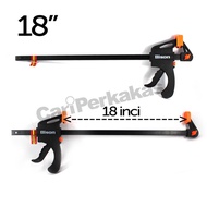 Klem F Clamp 18 inci Quick Clamp Release Clamp Kayu Klem F Klem Kayu DIY Woodworking Alat Jepit Penj