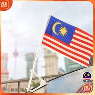 Car/Motor Flag Malaysia with mounting stand (28x14cm) Bendera Malaysia flag bendera kereta