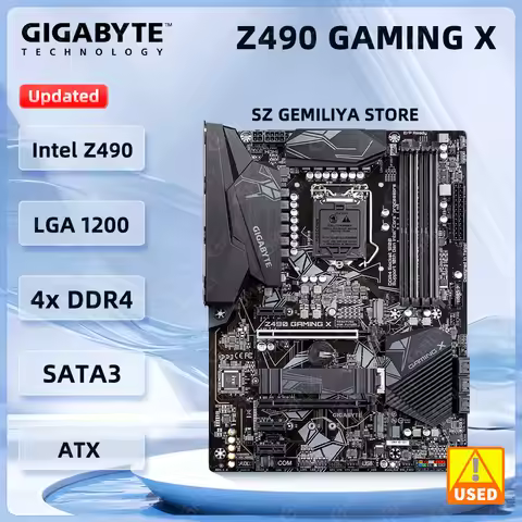 Gigabyte GA Z490 Gaming X Motherboard intel Z490 LGA 1200 DDR4 128GB M.2 support i9-10900K i7-10700 