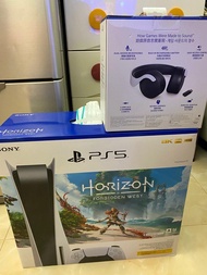 Brand new PS5 playstation 連無線耳筒及下載遊戲一隻