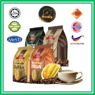 N-FRUITS White Coffee Musang King Coffee Durian Coffee Halal 3 in 1 White Coffee 10pkt x 40g